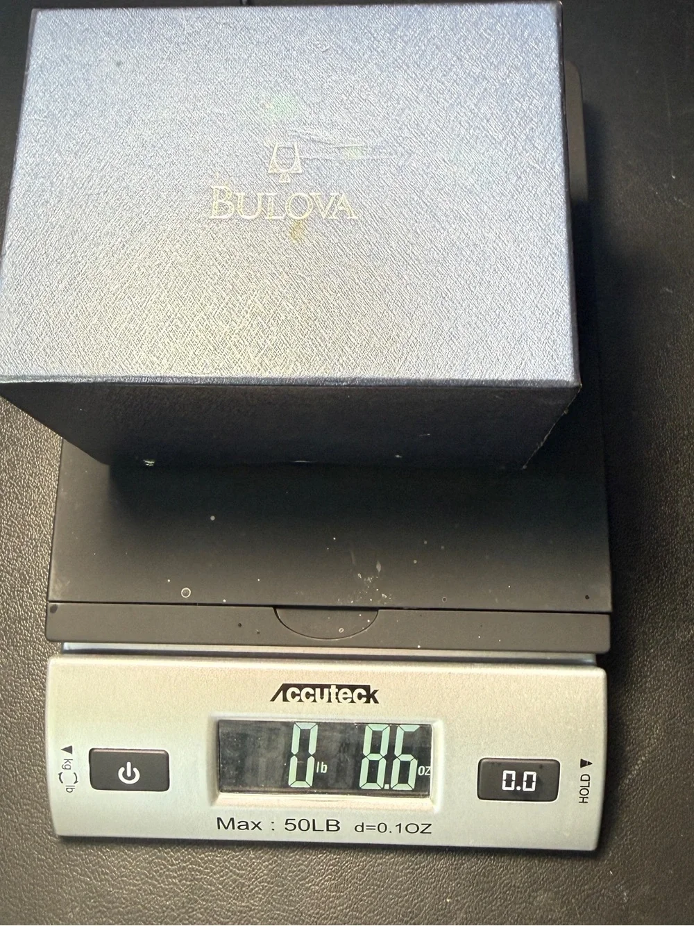 Bulova Marine Star Mens 38mm Blk Dial Silver Tone Date 96G14 New Batt, Full Kit